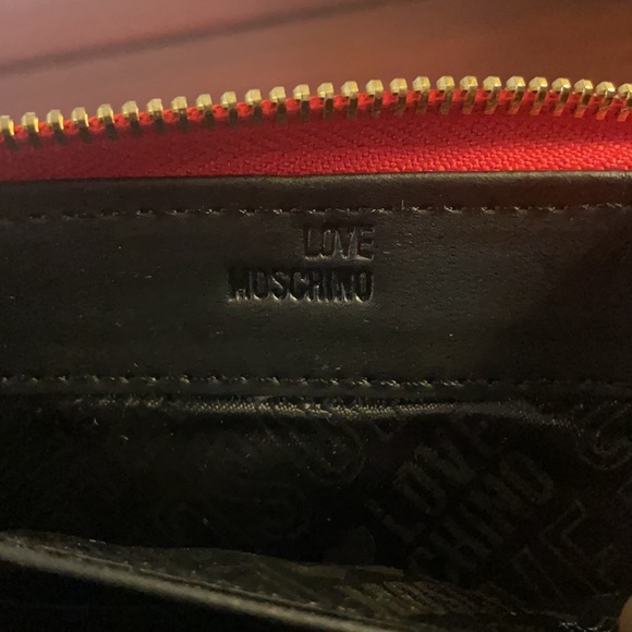 Love Moschino Red Leather Long Wallet - Picture 7 of 8